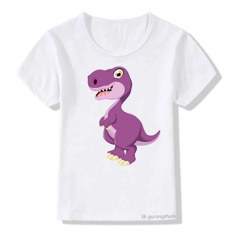 

Dinosaur Birthday Shirt Old Birthday T-shirt Party Summert Shirt Children Clothing Theme Gift Boy Fashion Kids Clothes