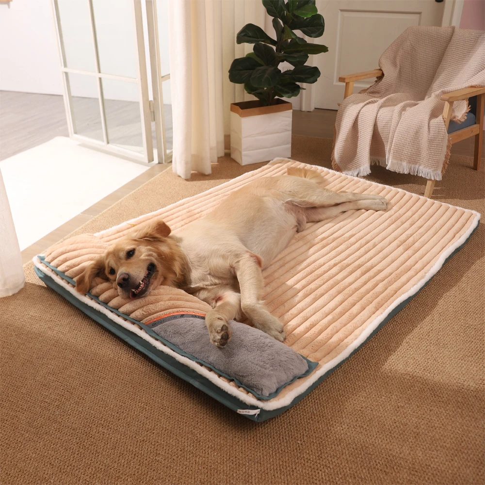 Hoopet Winter Thicker Mat For Small Big Dogs Soft Angora Massage Bed For Cat Breathable Removable Sleeping Cushion Dog Suppliers