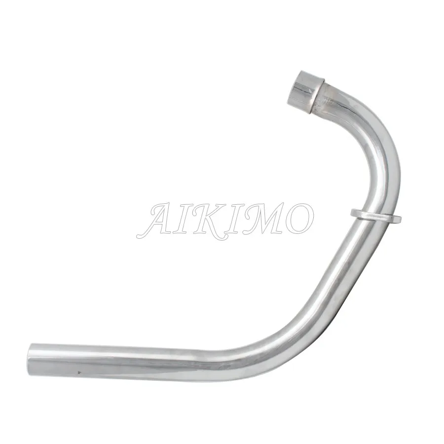 Cafe Racer Chrome Steel Motorcycle Modified Exhaust Systems Exhaust Muffler Silencer Front Pipe For Honda CG125 WY125