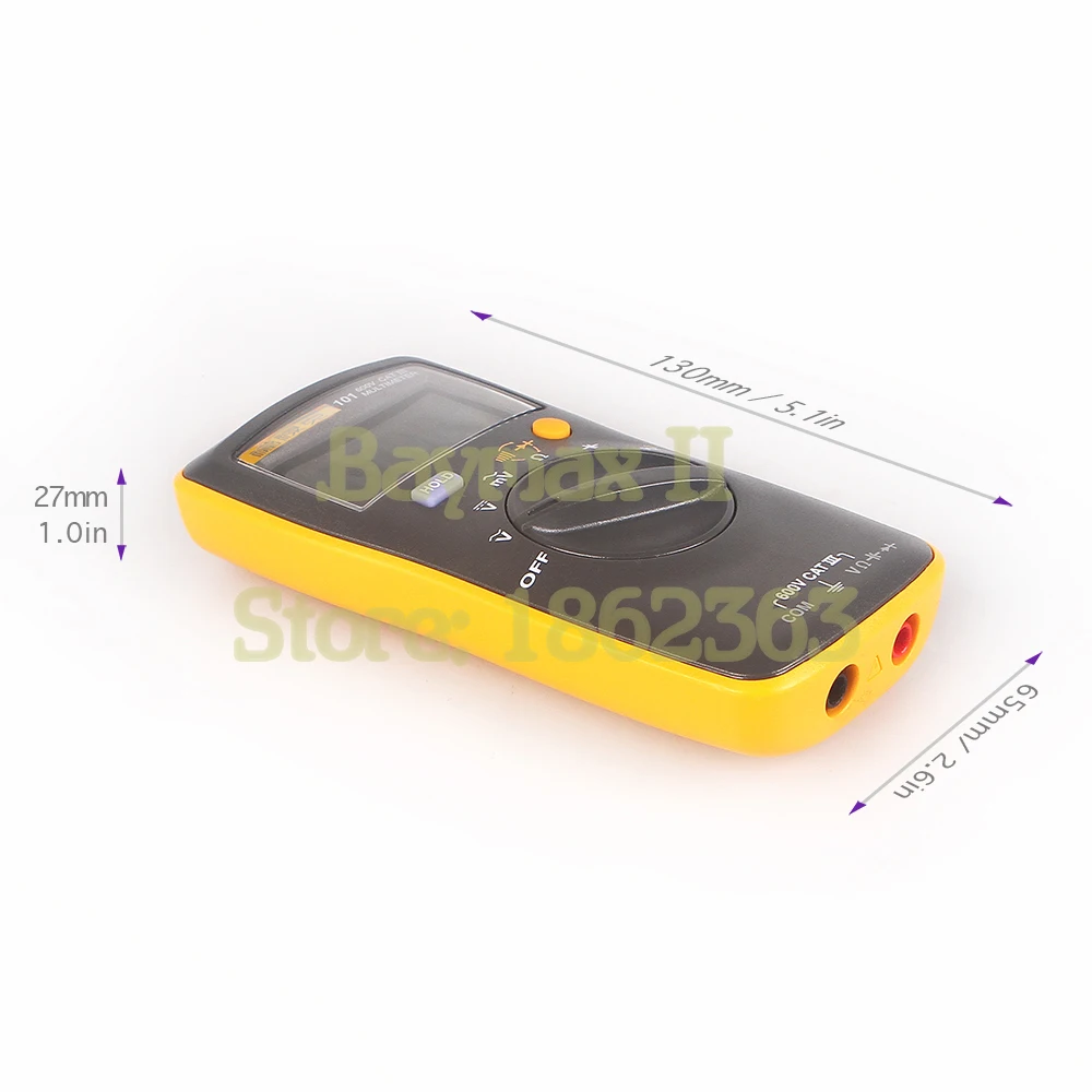 Fluke 101 Auto Range Digital Multimeter for AC/DC Voltage,Resistance,Capacitance and Frequency Measurement