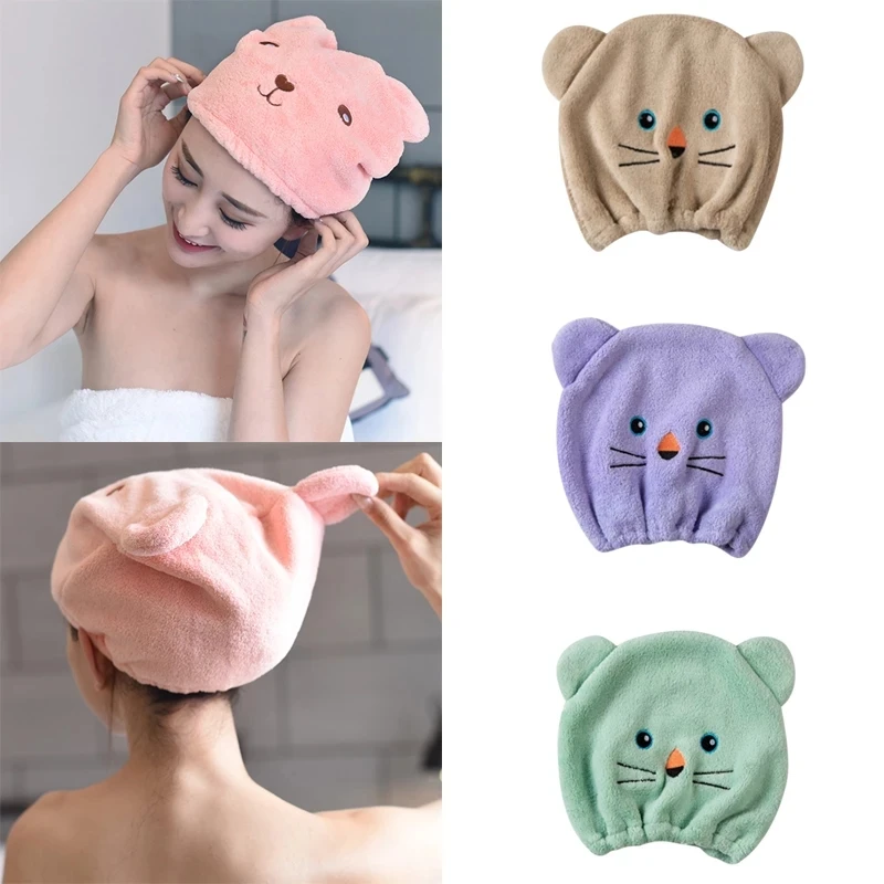 2022 NEW Good Hygroscopicity And Breathability Microfiber Hair Turban Quickly Dry Hair Hat Wrapped Towel Cap Towel