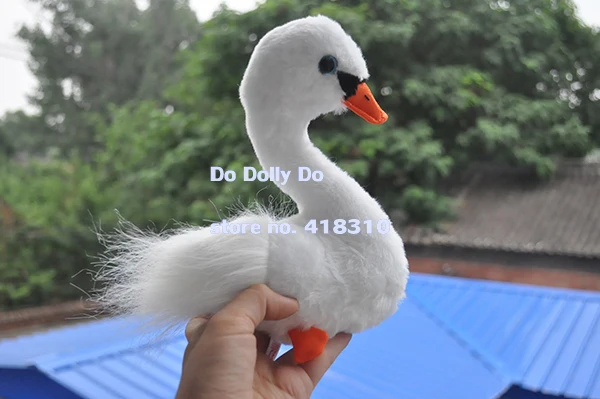 Original White Swan Simulation Animal Stuff Bird Plush Toy Doll Children Birthday Gift