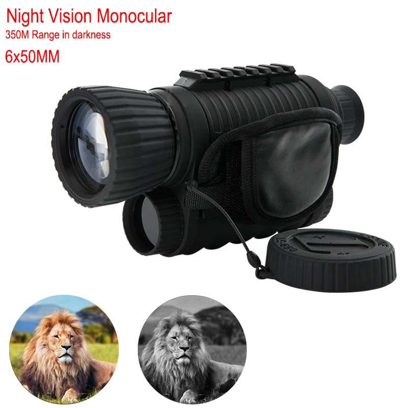 

Powerful 6×50 HD Multifunction Digital Night Vision Night Photo Video Patrol Hunting High Quality Single Tube Infrared Telescope