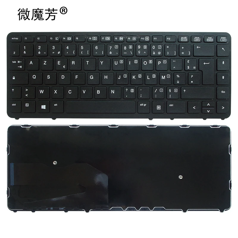 

French Azerty Replacement Keyboard For HP Elitebook 840 G1 G2 850 G2 FR No backlight