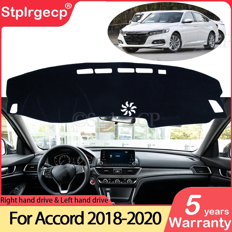 

for Honda Accord 10 2018 2019 2020 Anti-Slip Anti-uv Mat Dashboard Cover Pad Sunshade Dashmat Protect Dash Carpet Accessories