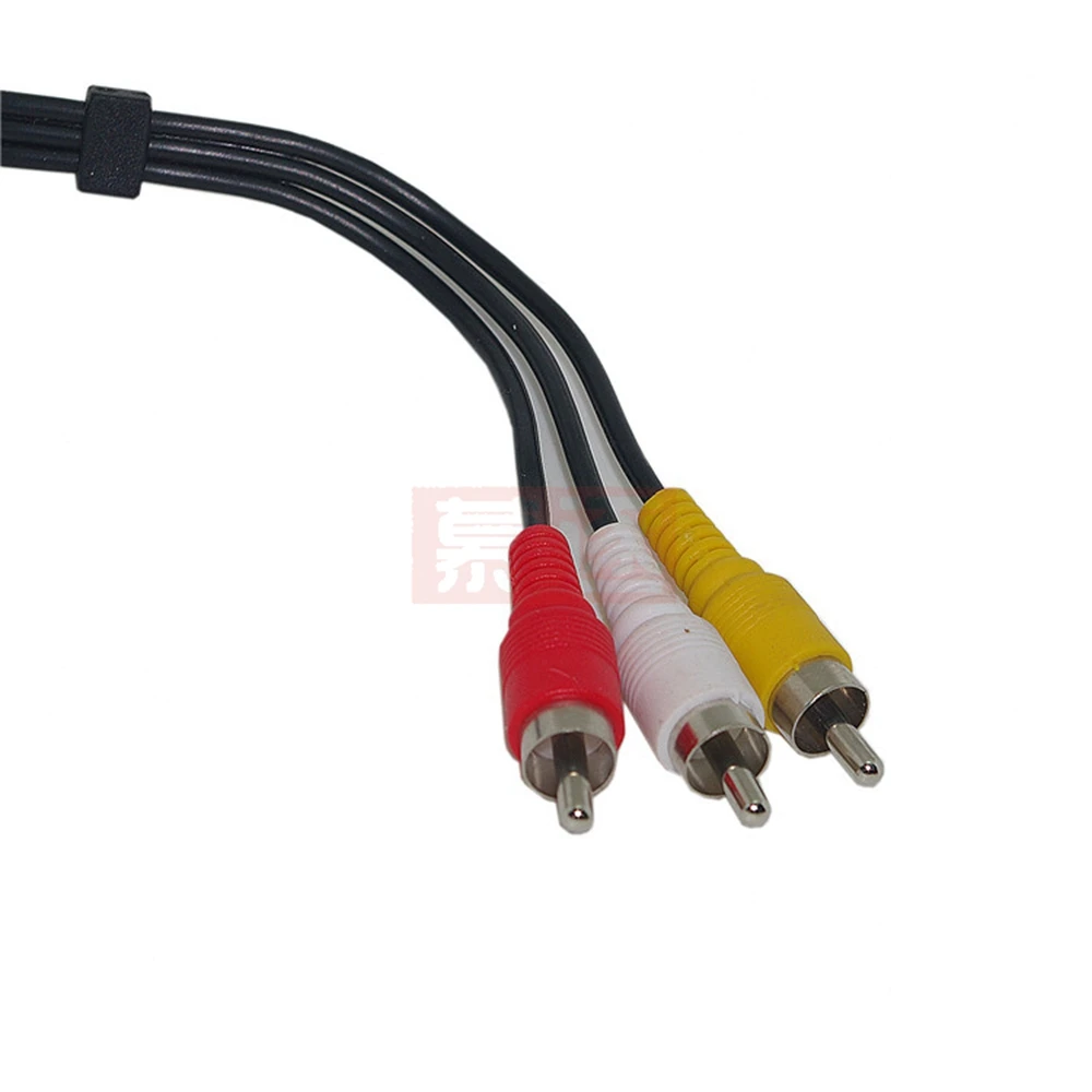 Triple HDTV 3RCA Male to 3 RCA Composite Audio Video AV Cable Cord Adapter 1080P 1.5M