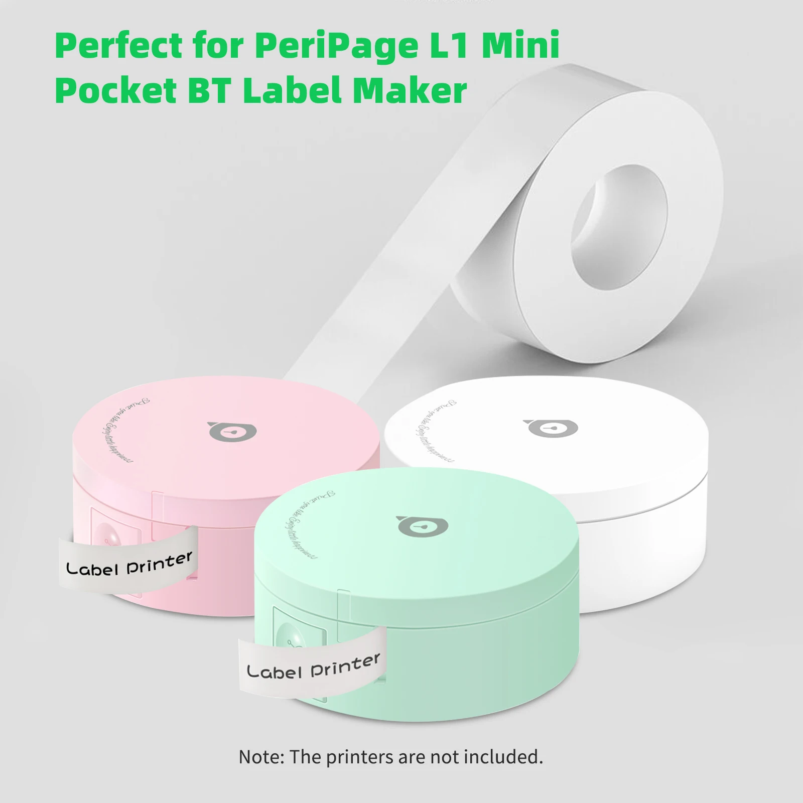 PeriPage Sticky Tape Adhesive Thermal Label Printer Paper Barcode Sticker Waterproof Oil-proof Tear-Resistant for PeriPage L1