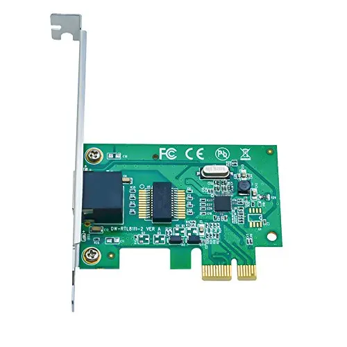 EB-LINK for RTL8111E AC331 PCI-E Gigabit Ethernet LAN Network Card 10/100/1000Mbps Adapter for Desktop PC