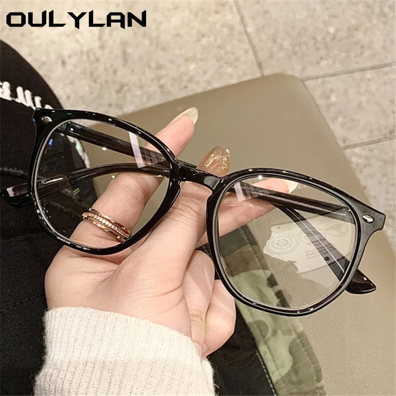 Oulylan -1.0 -1.5 -2.5 -3.5 -4 Finished Myopia Glasses Women Men  Black Prescription Nearsighted Eyeglasses With Diopters Minus