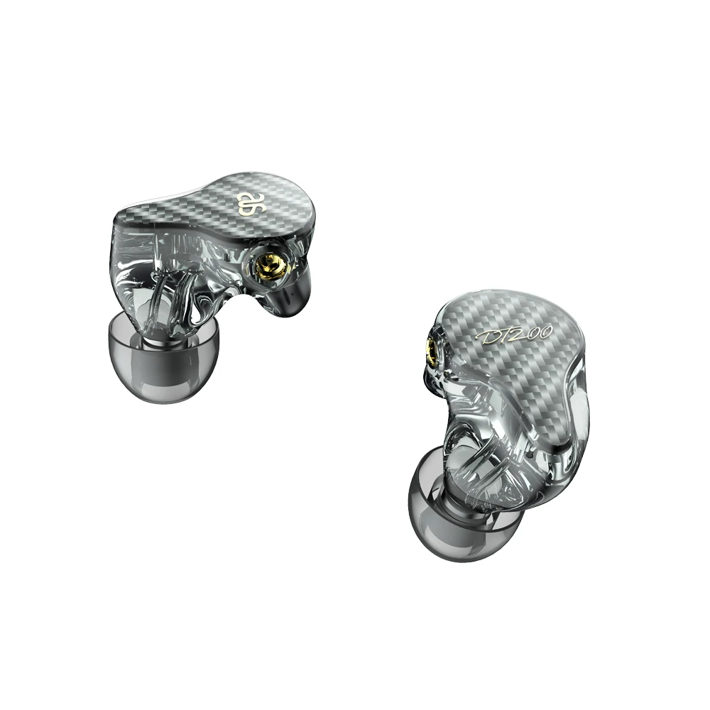 Наушники AUDIOSENSE DT200 Hi-Fi Stereo Knowles 2BA, IEMs со съемным кабелем MMCX, полимерный корпус с 3d-печатью