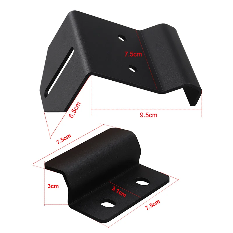 Led Light Bar Bracket Mount Kit Upper Windshield Curved Straight 50 inch Lightbar Holder for Polaris Ranger 500 570 900 1000