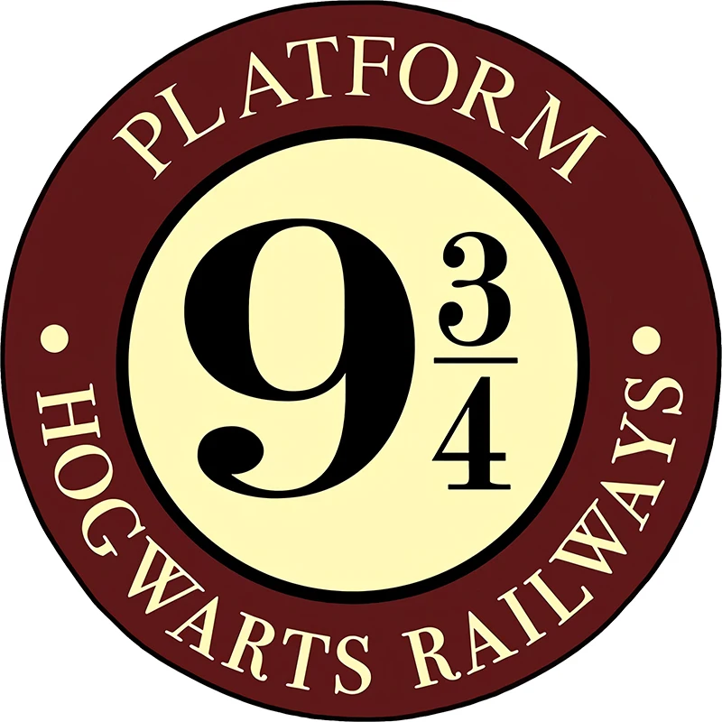 Small Town 9 3/4PLATFORM  HOGWARTS RAILWAYS Car Sticker Accessories The Motorcycle Wallpaper  Computer