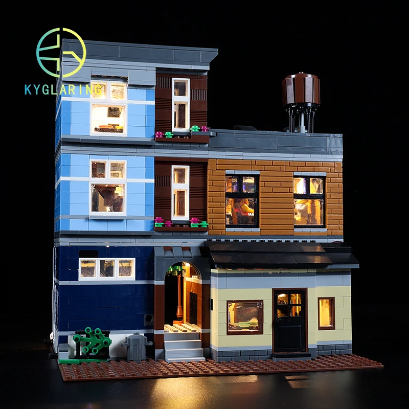 Kyglaring Led Lighting Set DIY Toys For Creator 10246 Detective\'s Office Blocks Building