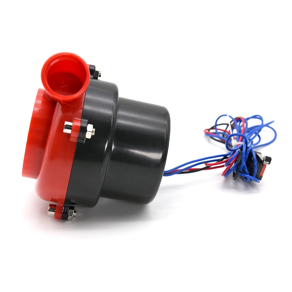 Universal Loud Horn Electronic Turbo Car Fake Dump Valve Turbo Blow Off Valve Sound Electric Turbo Blow Off Analog Sound BOV Red