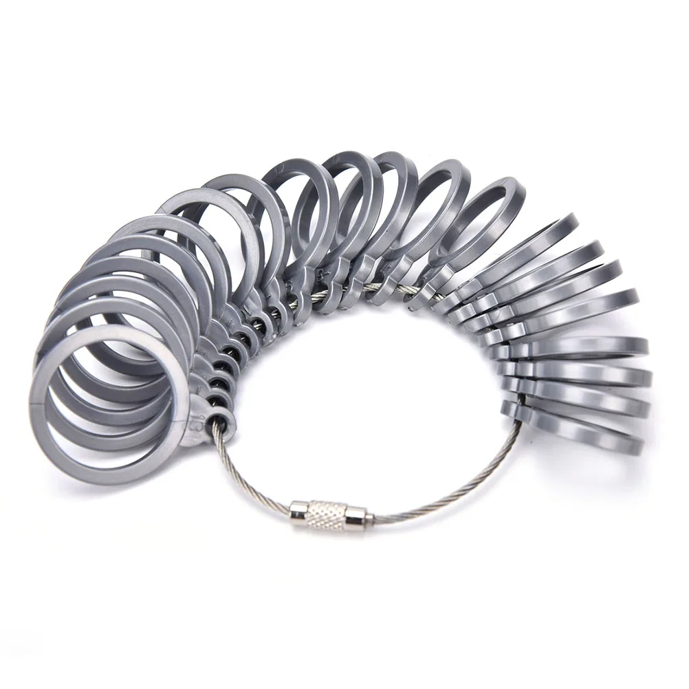 21 Stks/set Ring Sizer Finger Sizing Meetstok Plastic Ringen Doorn Ons Size Sieraden Tool Apparatuur