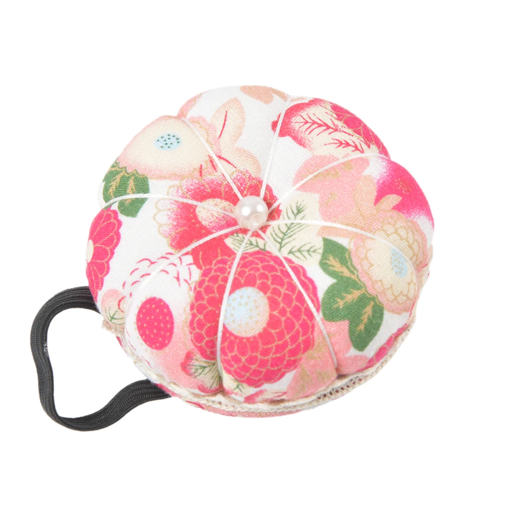 Pumpkin Ball Shaped Needle Pin Cushion Pincushion Wrist Strap Stitch Needlework Supplies Pins Accessories Large Large Brooch