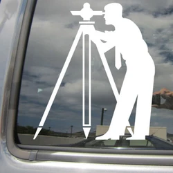 Surveyor - Engineer Transit Surveying Car Auto Window Laptop Decor Vinyl Decal Sticker Choose Size&Colour