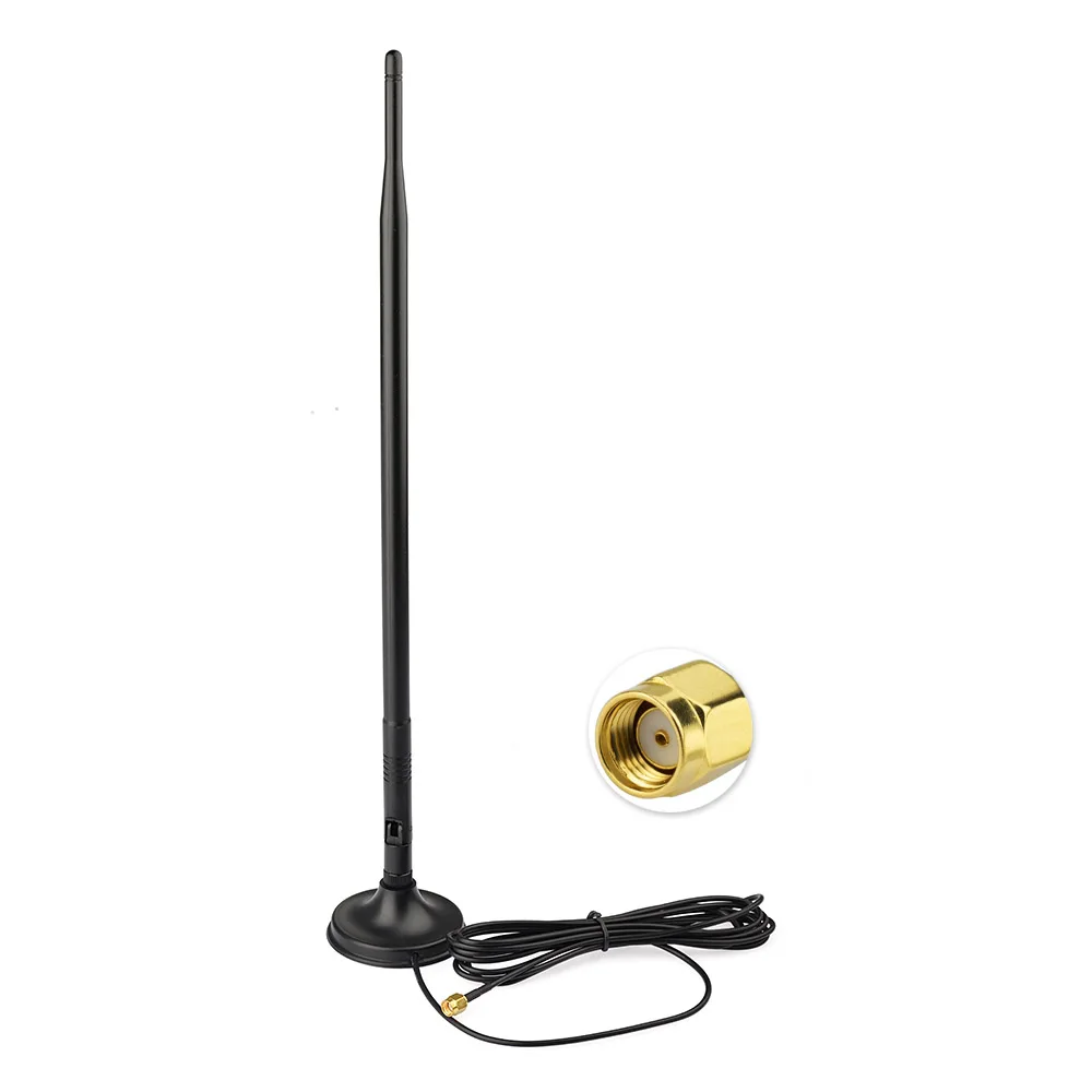 Superbat 12dbi 2.4GHz Omni Aerial Booster WiFi Antenna RP-SMA Male 280cm Cable for IEEE 802.11b/g Wireless Router WLAN PCI Card