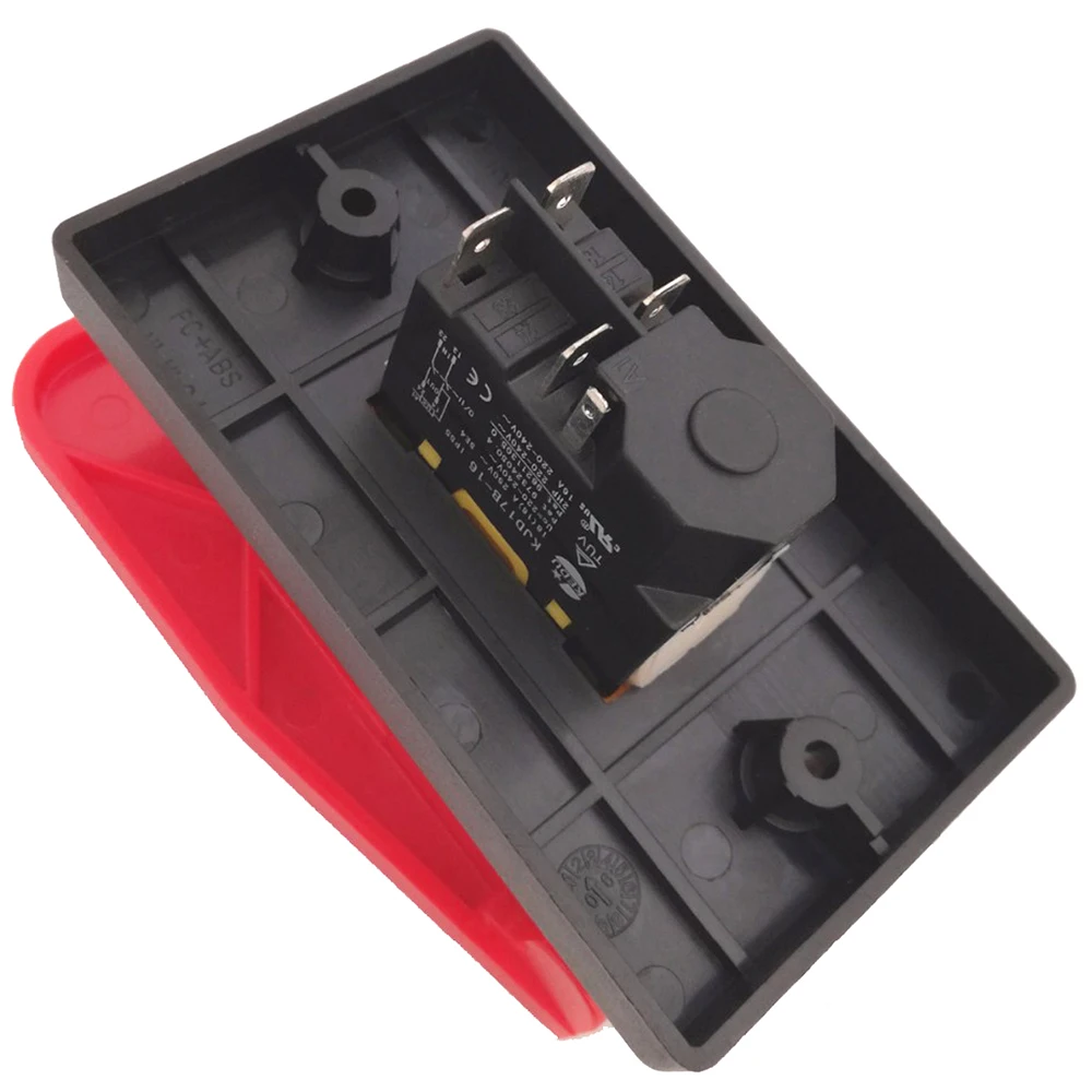 المفاتيح الكهرومغناطيسية مفتاح الضغط الصناعي مع غطاء إيقاف الطوارئ KEDU KJD17B-16 KJD17B KJD17B/120 فولت 4 دبابيس 5 دبابيس #6