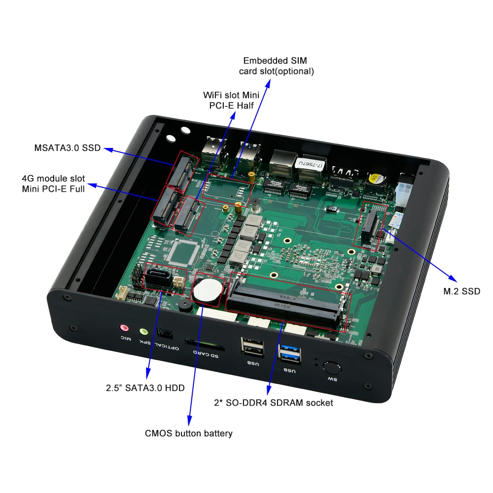 Eglobal-mini pc core i7 6567u max 3.6ghz, intel focal graphics 550, micro computador htpc, windows 10, linux, desktop, 6th gen, skylake