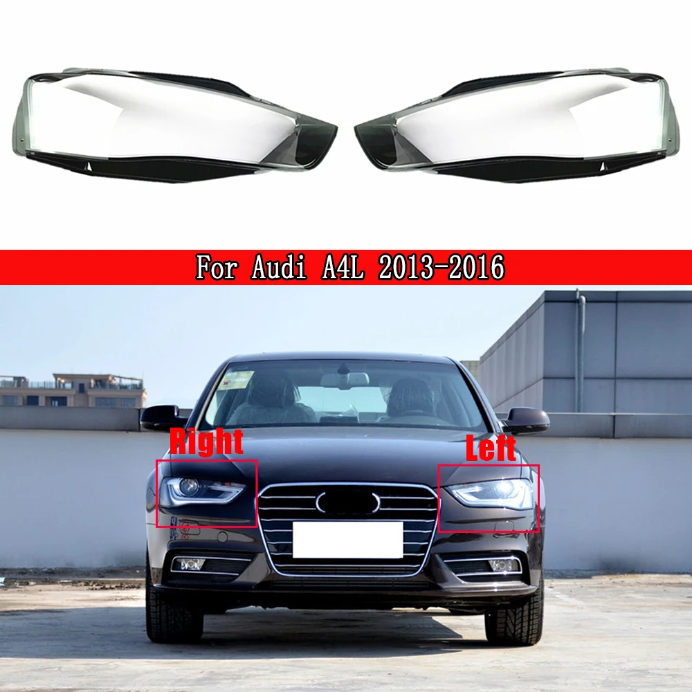 

Front Headlight Lens Cover Auto Shell Headlamp Lampshade Glass Lampcover Head Lamp Light Cover For Audi A4L A4L B9 2013-2016