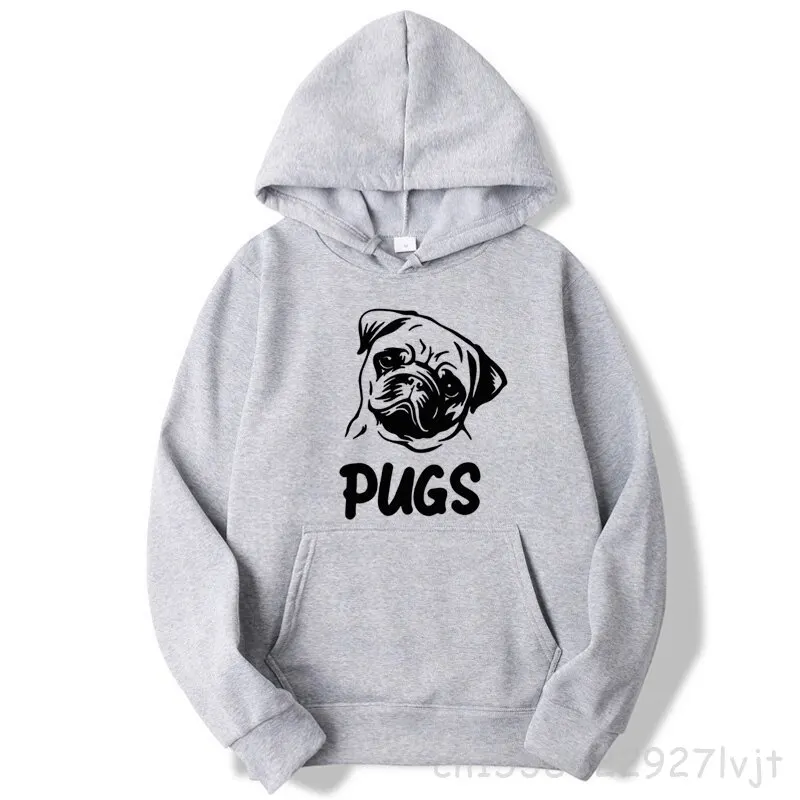 

New Arrival Hooded Pullover Fashion Brand Hoodie Funny Pug Casual Harajuku Hoodie Hip Hop Hooded Women Men Hoodies Sweatshirt