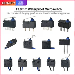 Small Microswitch 13.8mm Ip67 Waterproof No/Nc Two Side Leads Double Positioning Column 3a Car Wiring Harness Bluetooth Car Lock