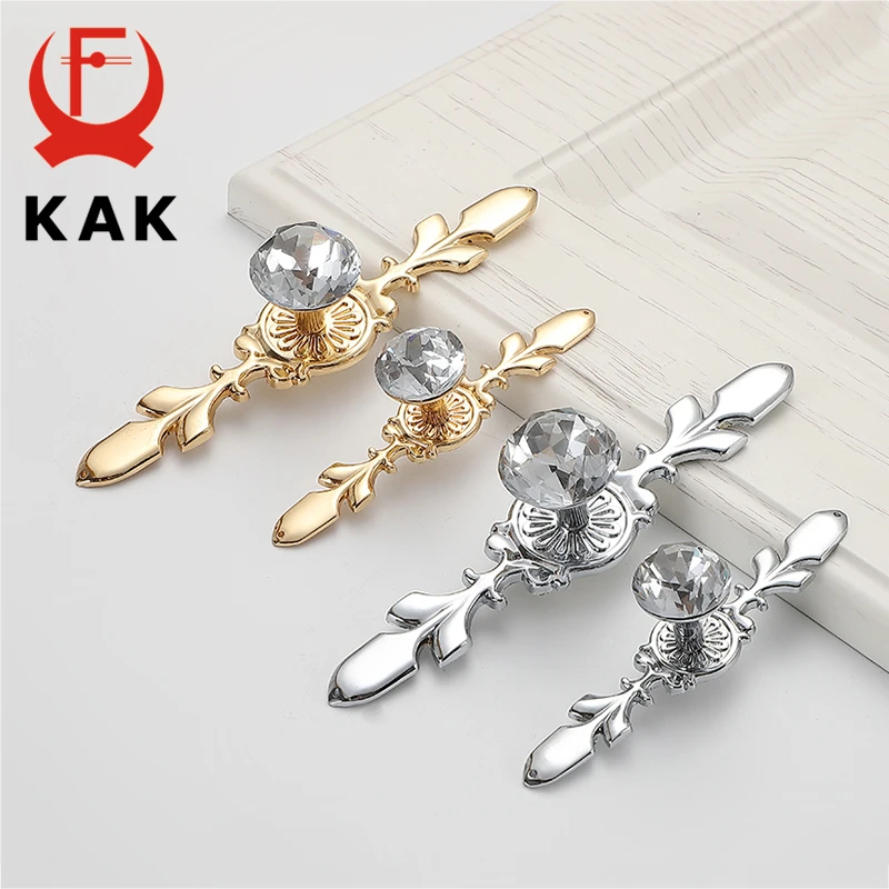 KAK Luxury Diamond Crystal Handles Shoebox Cabinet Handles Closet Door  Drawer Knobs Wardrobe Pulls Pullers With Screws Hardware