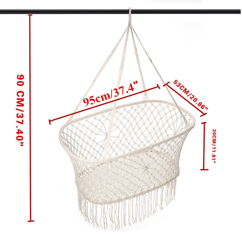 Swing Play Activity Children Hammock 해먹 Fun Hanging Boys Girls Babies Kids Safe Rocking Chair Canvas Seat Models Hamaca