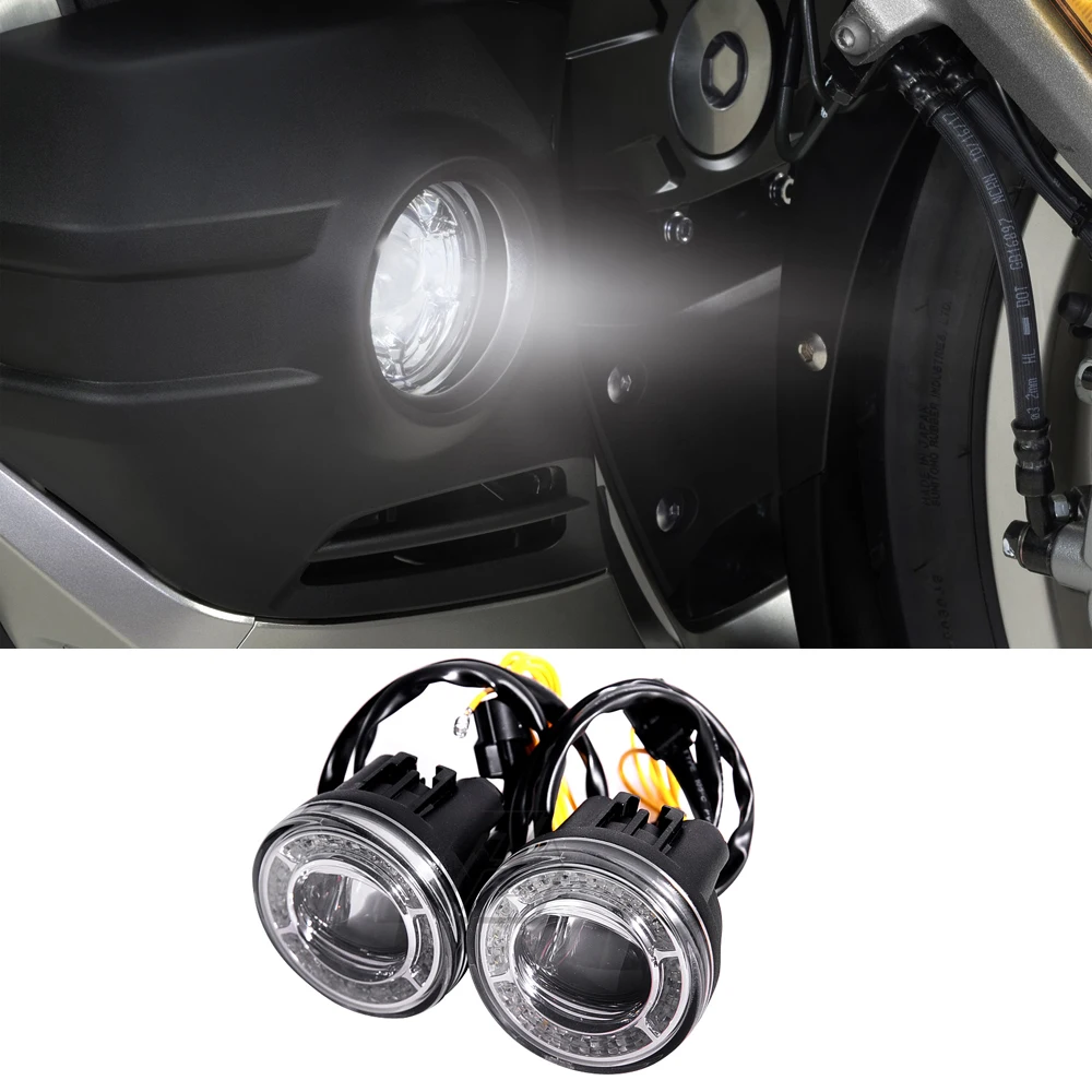 For Honda Goldwing Accessories Gold Wing Tour GL1800 2018 -up Motorcycle LED Fog Light Bracket Button