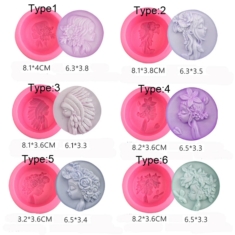 3D Silicone Soap Mold DIY Handmade Craft Soap Form For Soap Making Tool Cake Chocolate Decoration