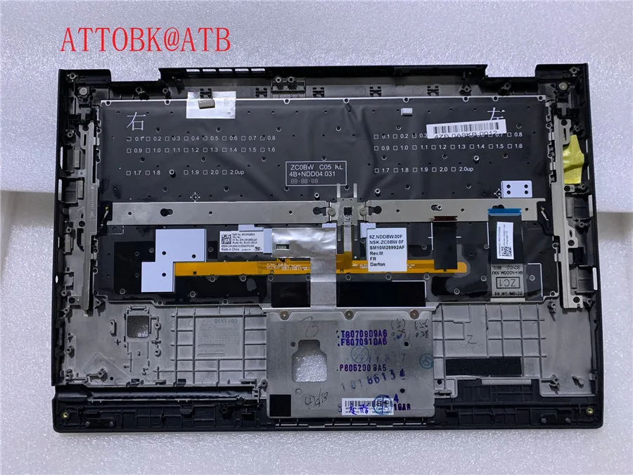 Teclado de laptop eua/espanhol/latino/francês/ru/árabe/br/po/turke para lenovo thinkpad x1 yoga 2a geração yoga 2017 com capa retroiluminada c