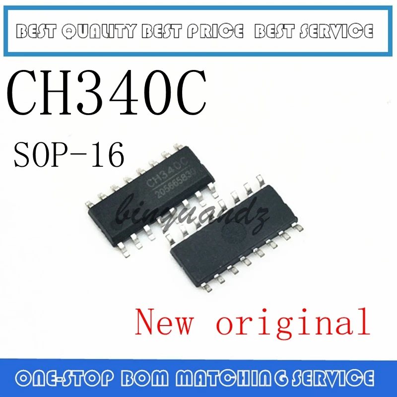 30PCS CH340C CH340 SOP-16 USB switch serial chip New original