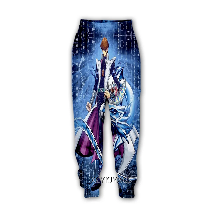 Phechion 3d na moda anime duelo monstros yu-gi-oh! Impressão-calças casuais sweatpants calças retas sweatpants jogging calças k127