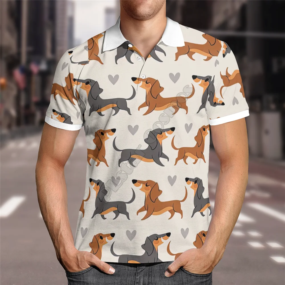 

Hawaii Polo Shirt dachshund 3D All over print Polo Shirt Men for Women Short Sleeve Summer T-shirt Drop Shipping 01