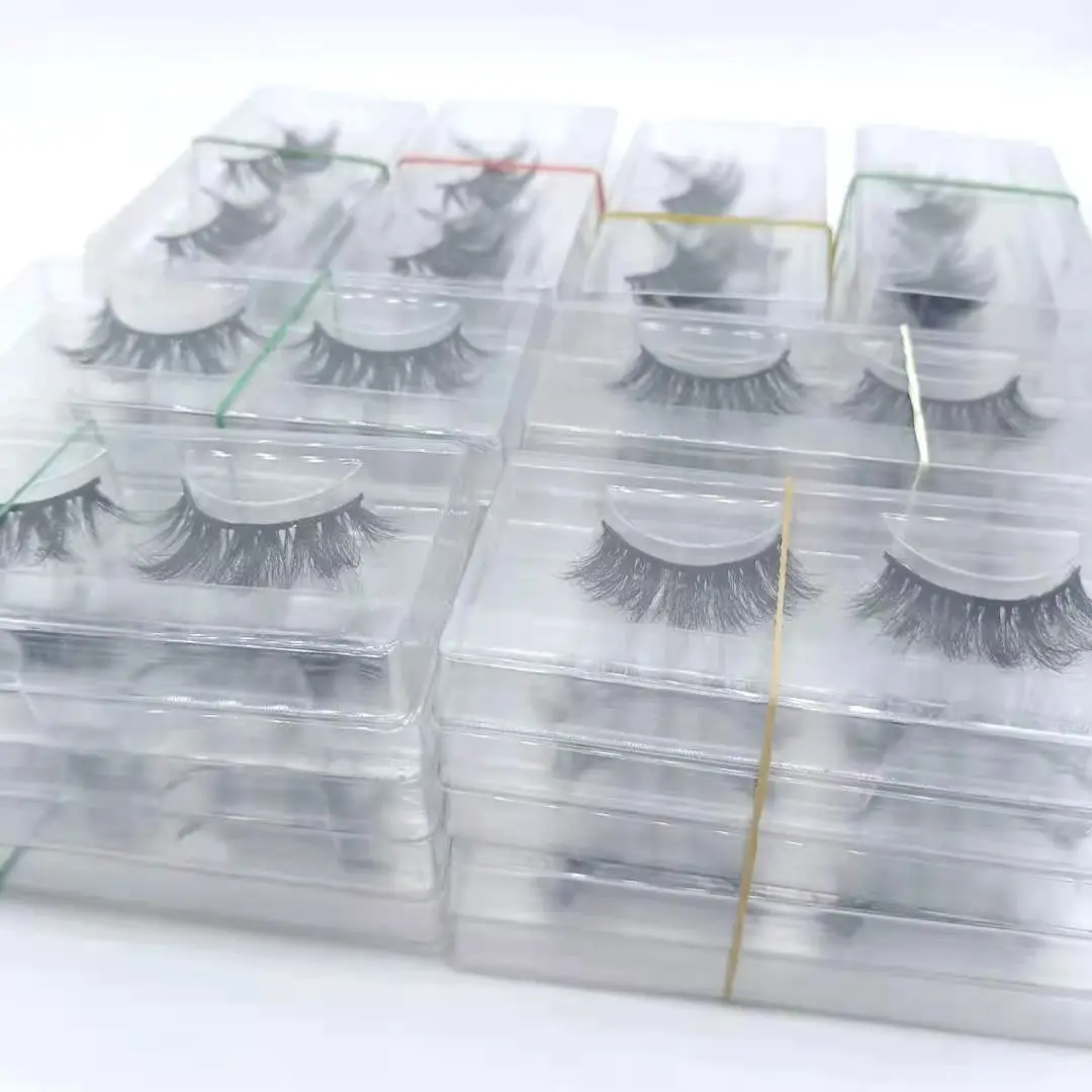 Wholesale Mink Eyelashes 5/10/20/30/40/50/100 Pairs 3D Mink Lashes Bulk Dramatic 25mm False Eyelashes Vendor Makeup 5D Lash