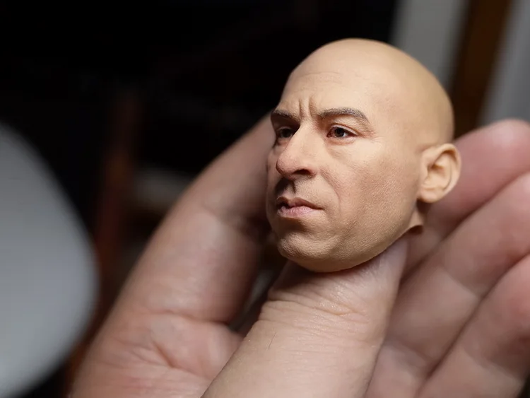 1/6 Scale Collectible Figures Accessories Vin Diesel Head Sculpt For 12