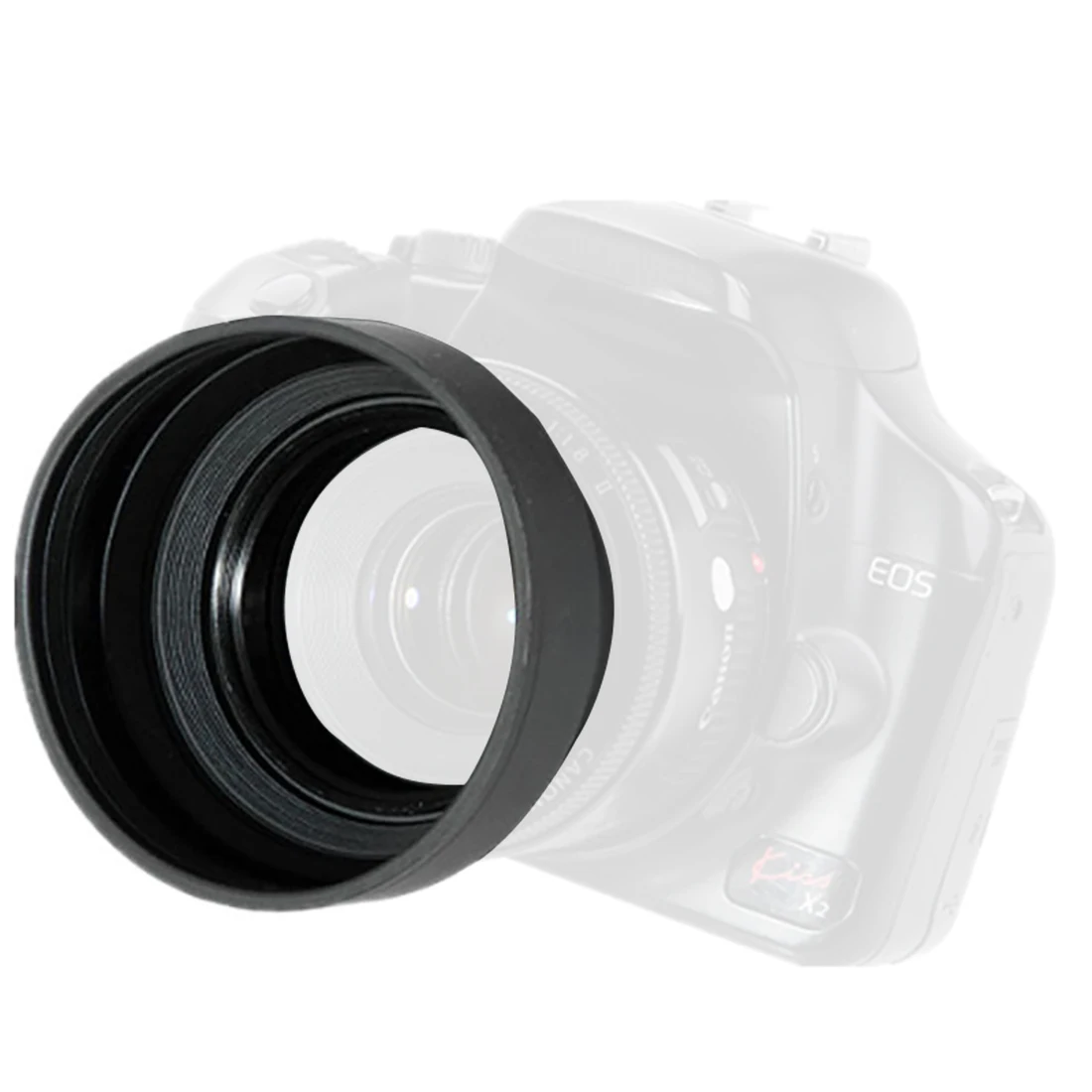 3 In1พับยาง49 52 55 58 62 67 72 77 82มม.3เลนส์พับได้สำหรับ Canon สำหรับ Nikon DSLR SLR กล้อง