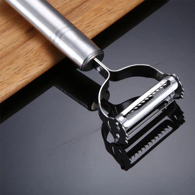 1 مجموعة متعددة الوظائف المزدوج الفاكهة الخضار مقشرة البطاطس الخيار الجزرة مبشرة Slicer تقطيع الفاكهة مقشرة أدوات المطبخ الطبخ #5