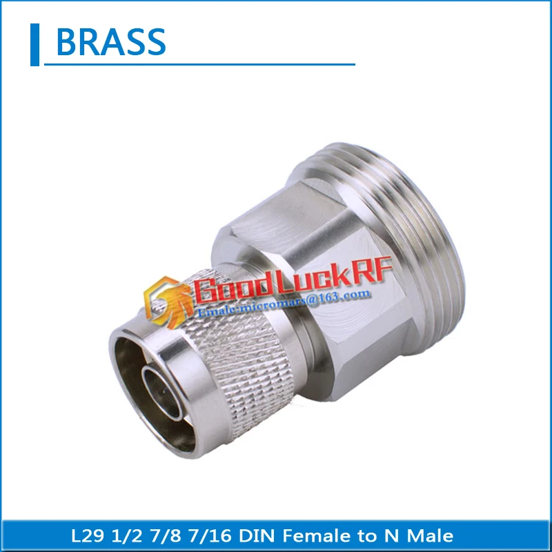 High-quality L29 7/16 DIN Female to L16 N Male Plug N Male to DIN Female Jack Straight 50ohm Copper RF Connector Adapters