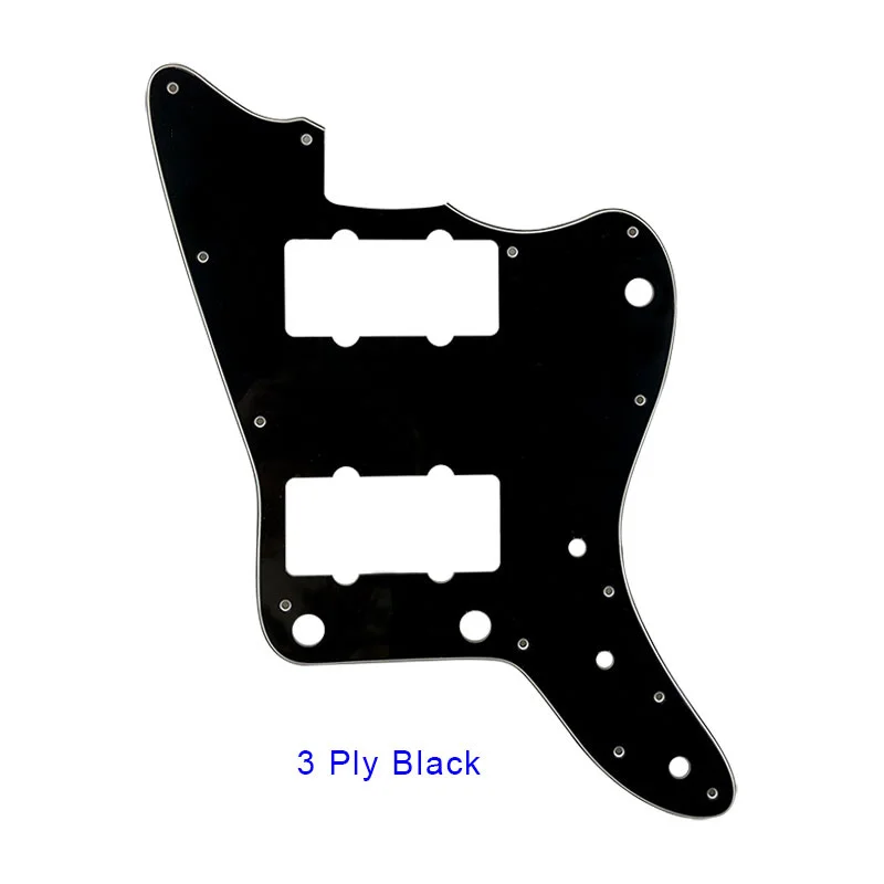 Xinyue Great Qulitity Pickguard For No Hole On Top Left  Japan Jazzmaster Guitar Pickguard With 13 Screw Hole