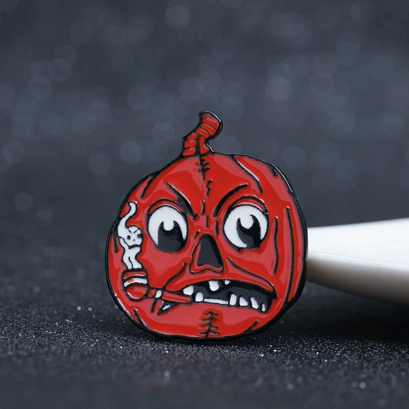 Pumpkin ghost badge halloween series enamel brooch creative halloween costume accessory pin wholesale jewelry