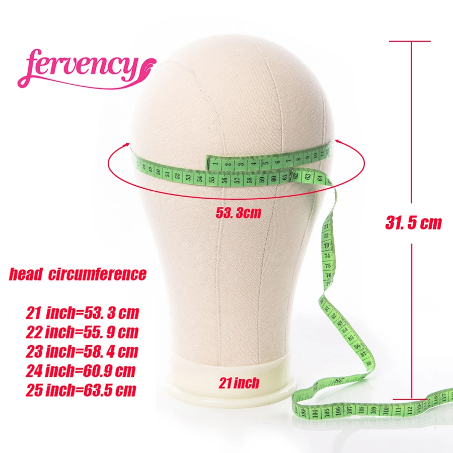 Fervency – présentoir de tête de Mannequin, support de perruque, obtenez gratuitement un porte-aiguille en T, formation tête de Mannequin, bloc de toile