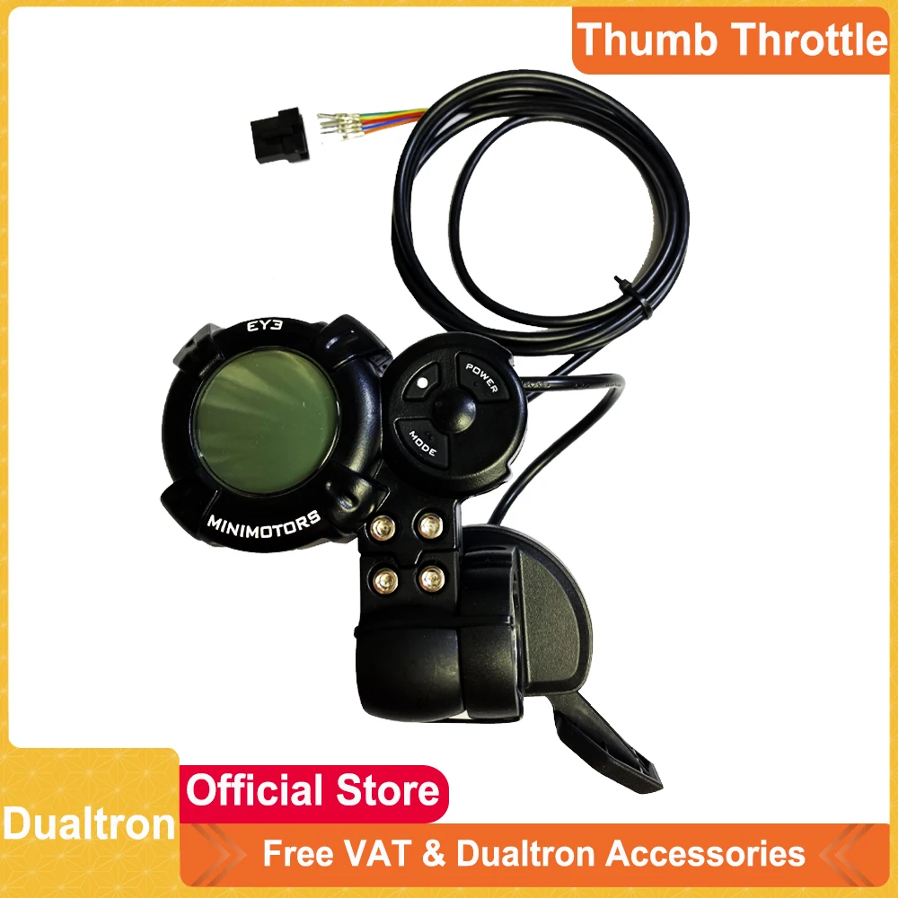 Modified Dualtron Minimotor EY3 Display Thumb Throttle for 48V-72V Dualtron Electric Scooter Install with Minimotor EY3 Display