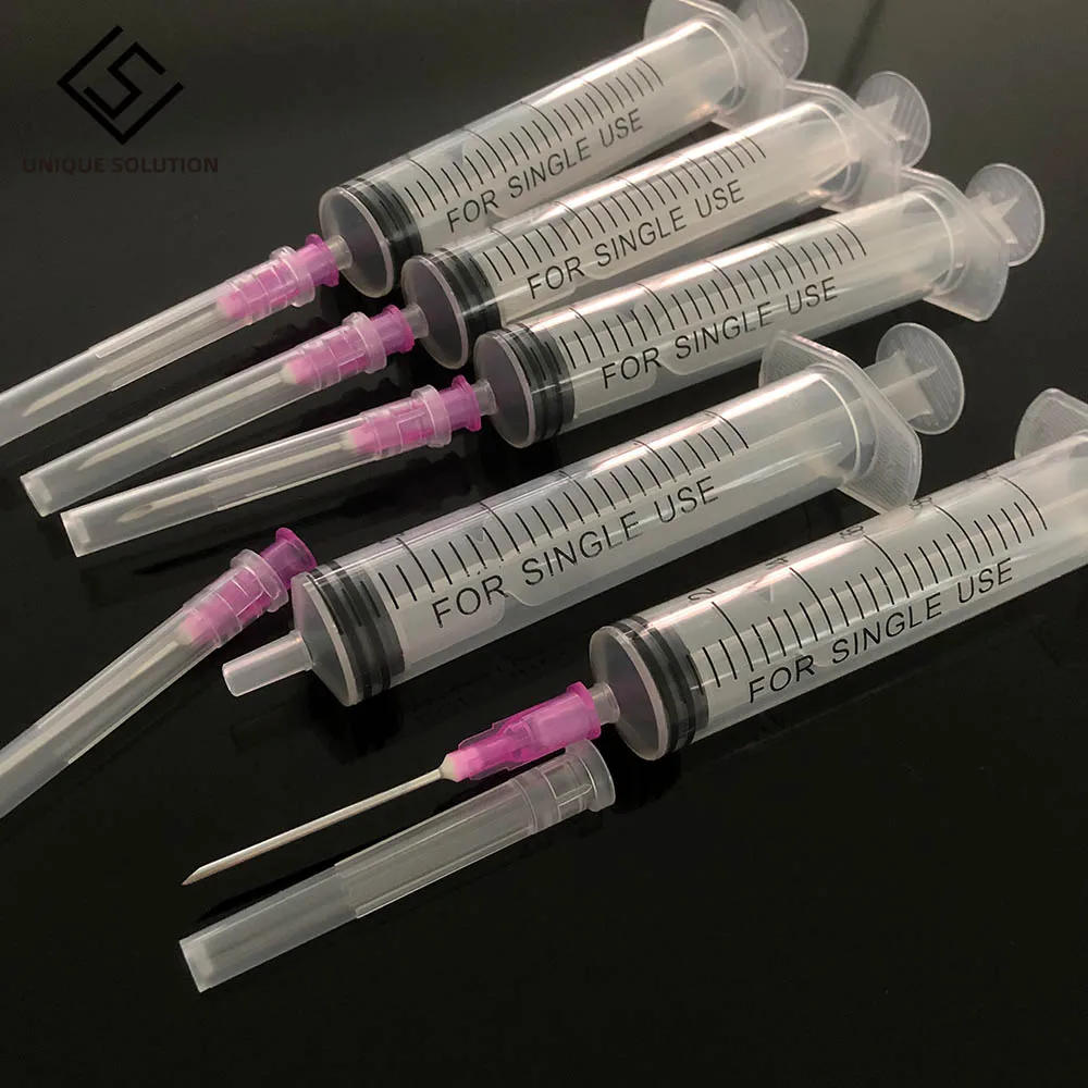 10mL Plastic Syringe Hydroponics Analyze Measuring Cubs Nutrients Syringe needle For Injectors Ink Cartridge Pets Cat Feeders