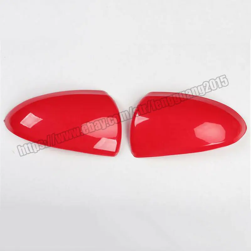 RED Tape-on Mirror Covers for 2007-2014 Smart Fortwo 451 2008 2009 2010