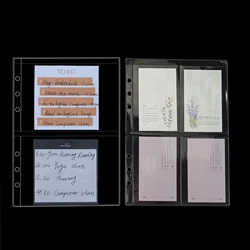 10 adet/paket A5 Binder temizle fotocard kollu 4 cepler A5 6-Ring dizüstü cilt su geçirmez PVC kılıfı belge dosyalama çantası