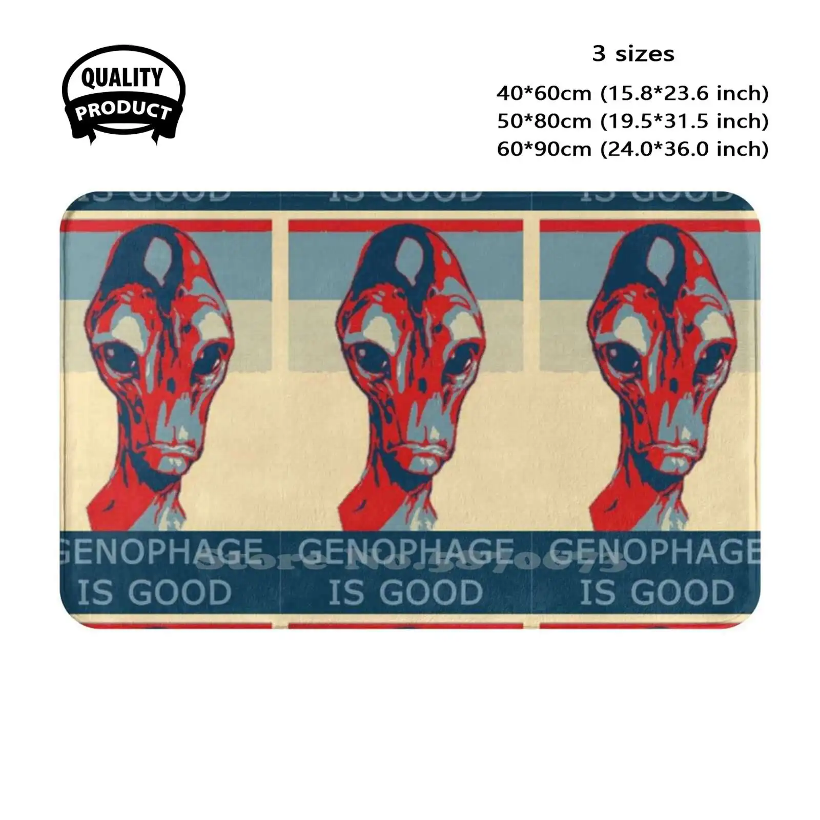 Genophage Is Good Soft Cushion Home Carpet Door Mat Car Rug Mass Effect 2 Mass Effect 3 Garrus Vakarian Shepard Liara Miranda