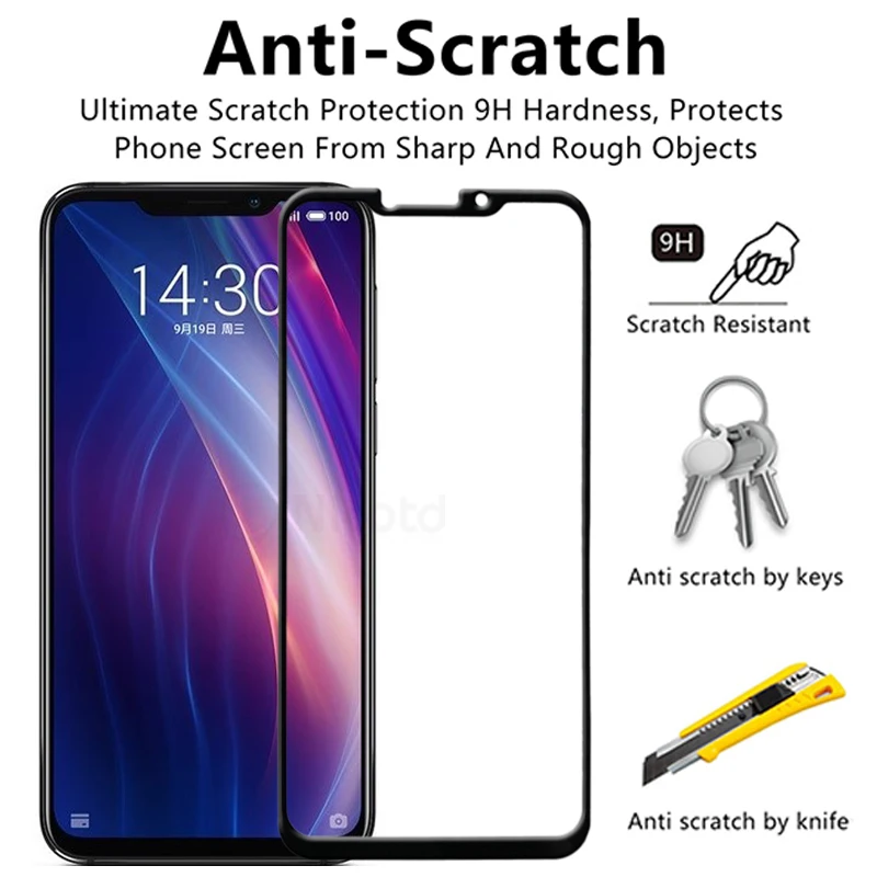 3Pcs/Lot Tempered Glass For MeiZu M3 M5 M6 M6 M8 M9 Note Screen Protector For MeiZu M3s M5s M6s Pro 6 Plus X8 15 16t 17 Pro Plus