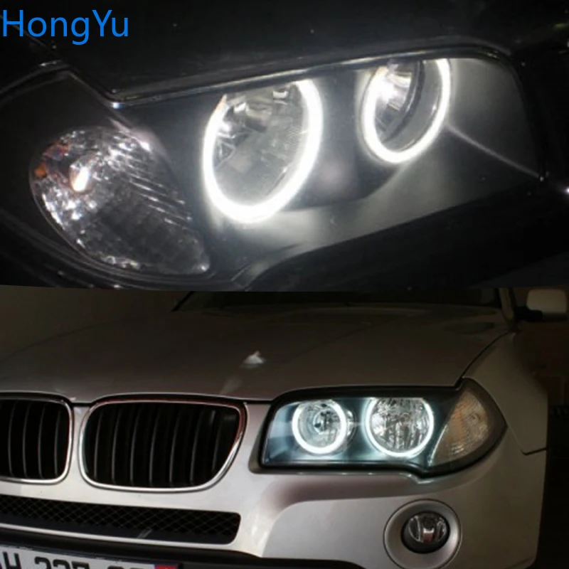 For BMW E83 X3 2003-2010 halogen headlight Smd Led Angel Eyes kit Excellent Ultra bright illumination DRL Daytime running lights